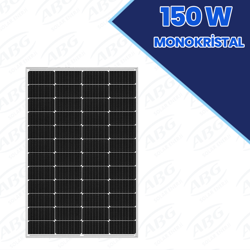 ABG 150 W  Monokristal Güneş Paneli Perc Mono
