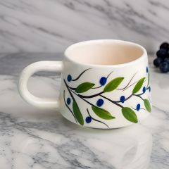 İlbay Klasik Seramik Kupa Mug Erik Dalı
