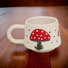 Klasik Seramik Kupa Mug Mantar