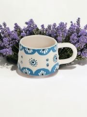 İlbay Seramik Kupa Mug Klasik Mavi Nazar