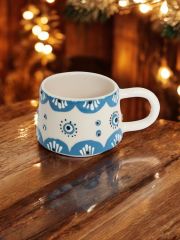 İlbay Seramik Kupa Mug Klasik Mavi Nazar