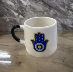 İlbay Seramik Kupa Mug Silinder Fatımanın Eli