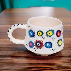 İlbay Seramik Kupa Mug Klasik Renkli Nazar