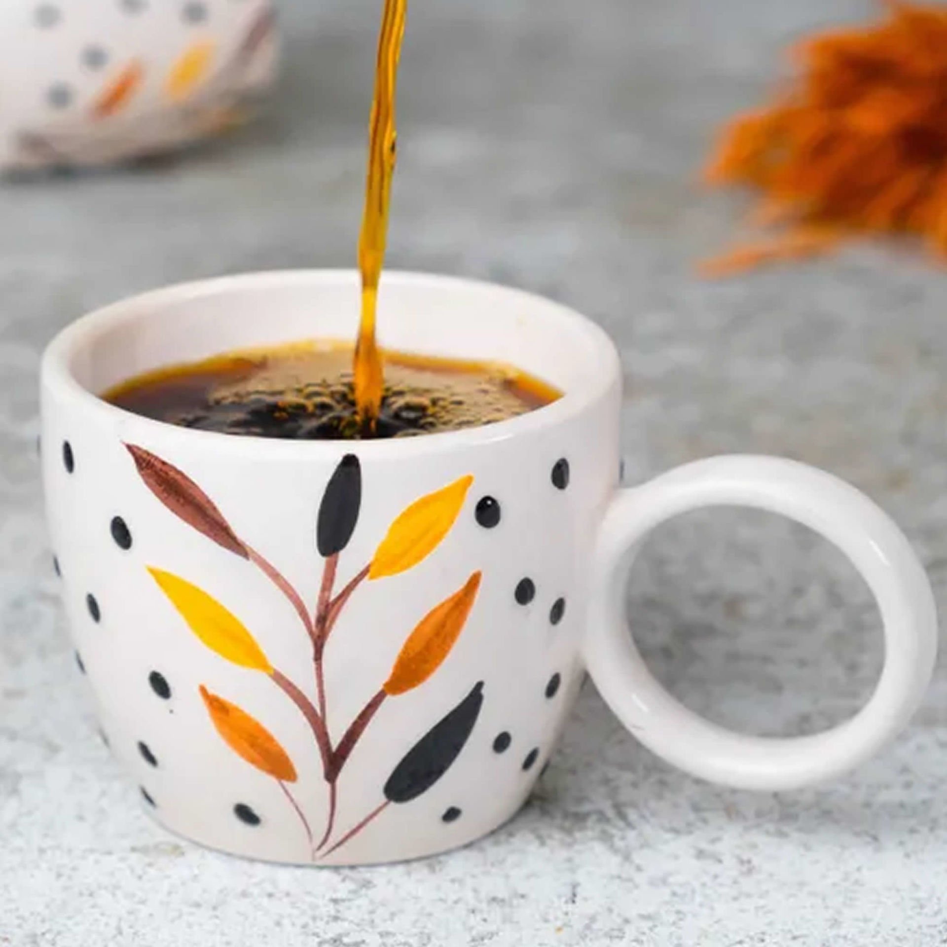 İlbay Seramik Kupa Mug Bulut Bozkır