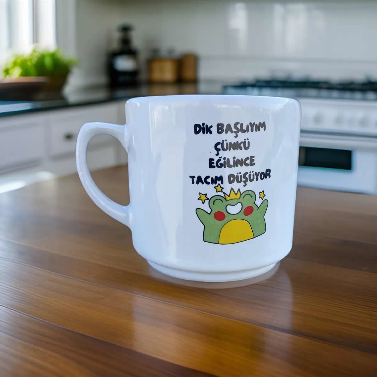 İlbay El İşi Seramik Times Kupa Mug Dik Başlıyım