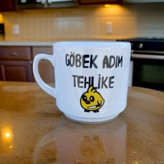 İlbay Seramik Times Kupa Bardak Mug Göbek Adımız Tehlike