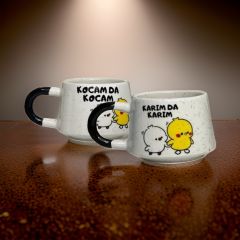 İlbay Seramik 2 li Klasik Karım Kocam Kupa Bardak Mug