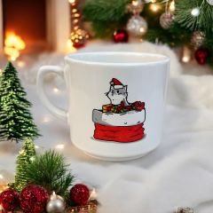 Yılbaşı Hediye Paketi Kedi Temalı Hediyelik Seramik Times Kupa Bardak Mug