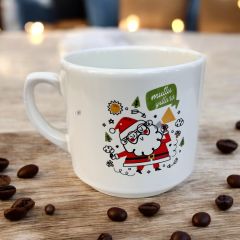 Yılbaşı Noel Baba Mutlu Yıllar Temalı Hediyelik Seramik Times Kupa Bardak Mug