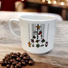 Yılbaşı Hediyeler Desenli Seramik Times Kupa Bardak Mug
