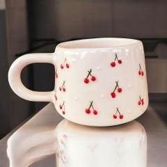 Seramik Kupa Bardak Mug Klasik Baby Kiraz