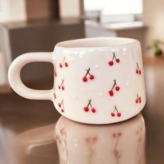 Seramik Kupa Bardak Mug Klasik Baby Kiraz