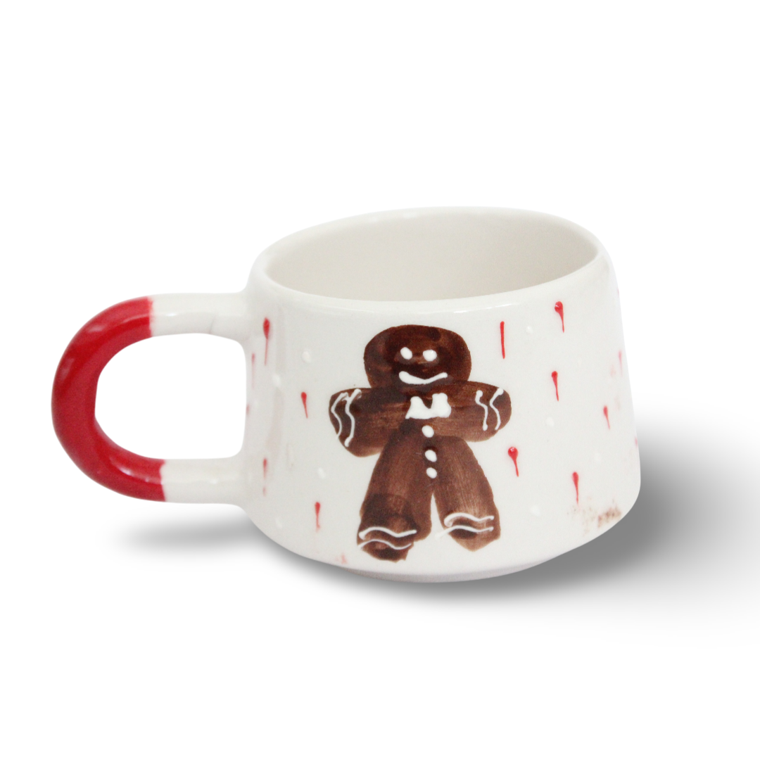 Toptan Yılbaşı Temalı 200 El işi Yılbaşı Kurabiye Adam Seramik Kupa Bardak Mug, Toptan Kupa Satışı, Kupa Üreticisi Firma