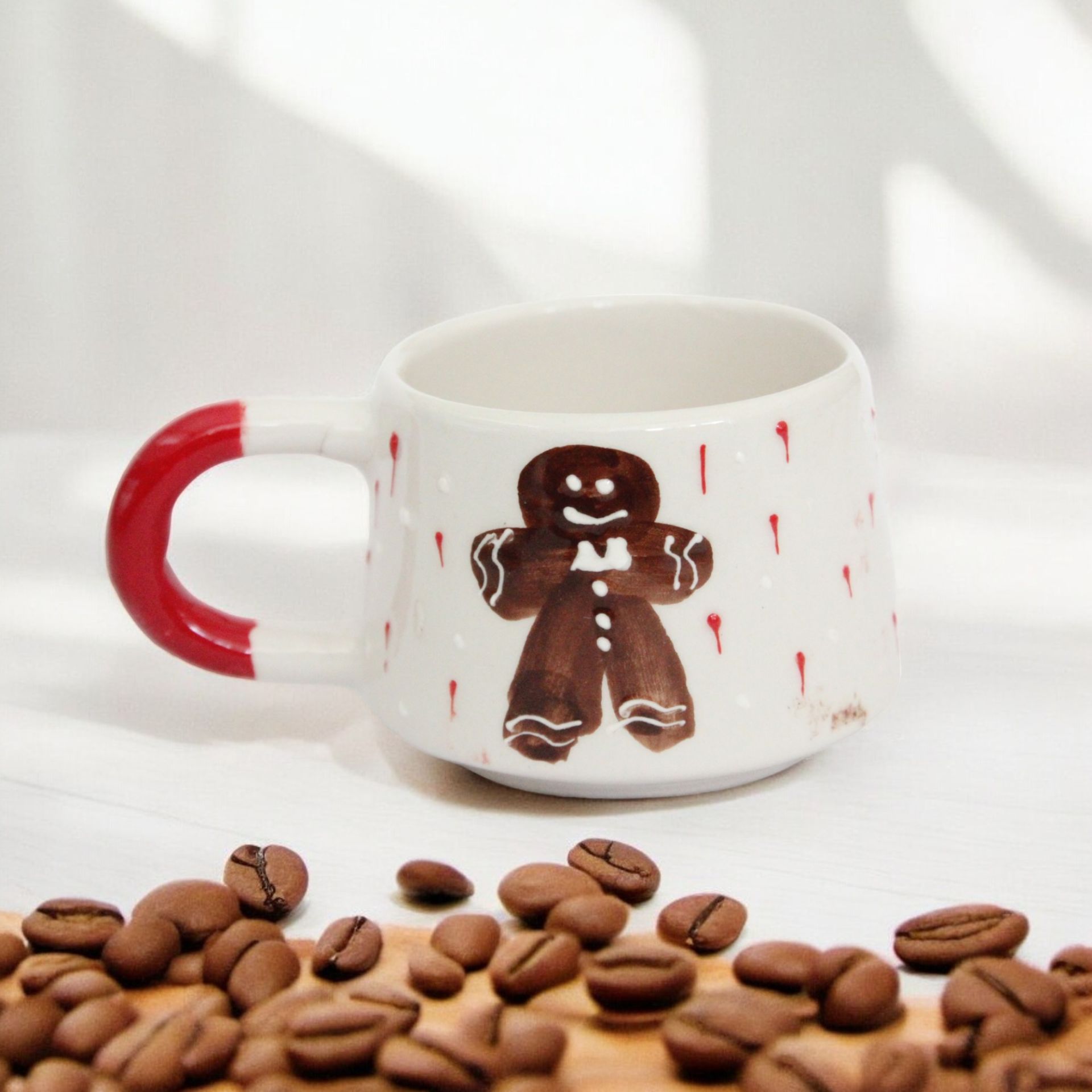 Zencefilli Kurabiye Adam Gingerbread Man Seramik Kupa Mug