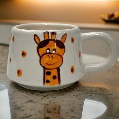 İlbay Seramik Kupa Bardak Mug Klasik Zürafa