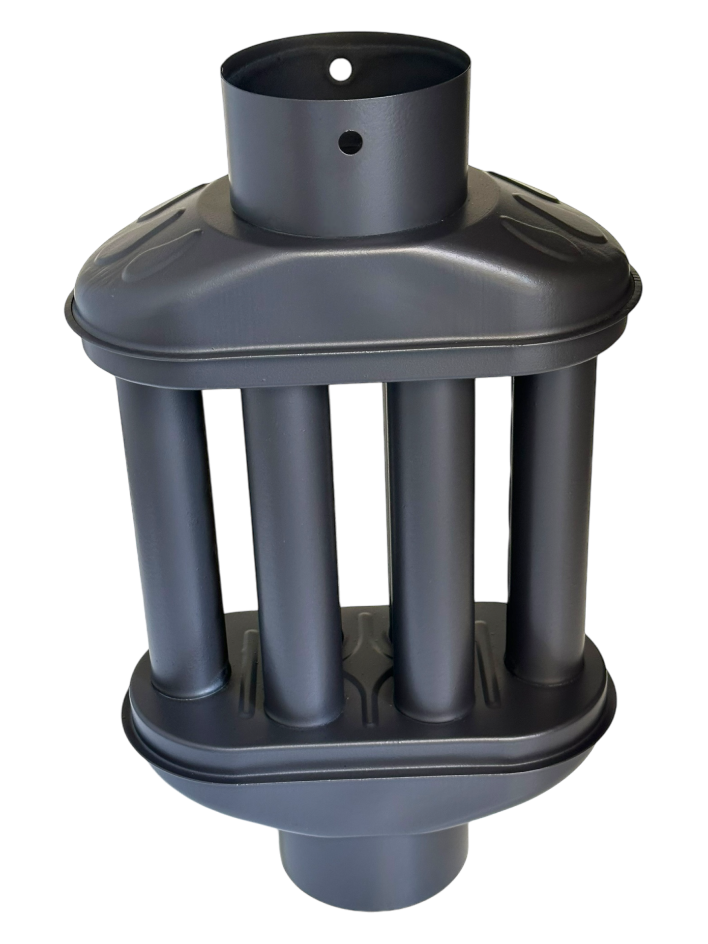 Soba Borusu Isı Dağıtıcı Cimri Soba Peteği 6 Petekli (Mat Siyah)