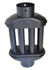 Soba Borusu Isı Dağıtıcı Cimri Soba Peteği 6 Petekli (Mat Siyah)