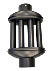 Soba Borusu Isı Dağıtıcı Cimri Soba Peteği 6 Petekli (Mat Siyah)