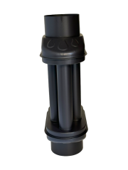 Soba Borusu Isı Dağıtıcı Cimri Soba Peteği 6 Petekli (Mat Siyah)