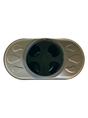 Soba Borusu Isı Dağıtıcı Cimri Soba Peteği 6 Petekli (Mat Siyah)