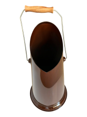 Emaye Kömür-Pelet Dökme Kovası (Özel Üretim)