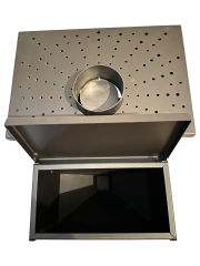 Şömine Model Tek Camlı Odunlu-Peletli Soba (Özel Üretim)