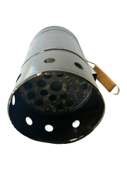 İzgarali Mangal Ateş Borusu Emaye El Yapımı (Özel Üretim)