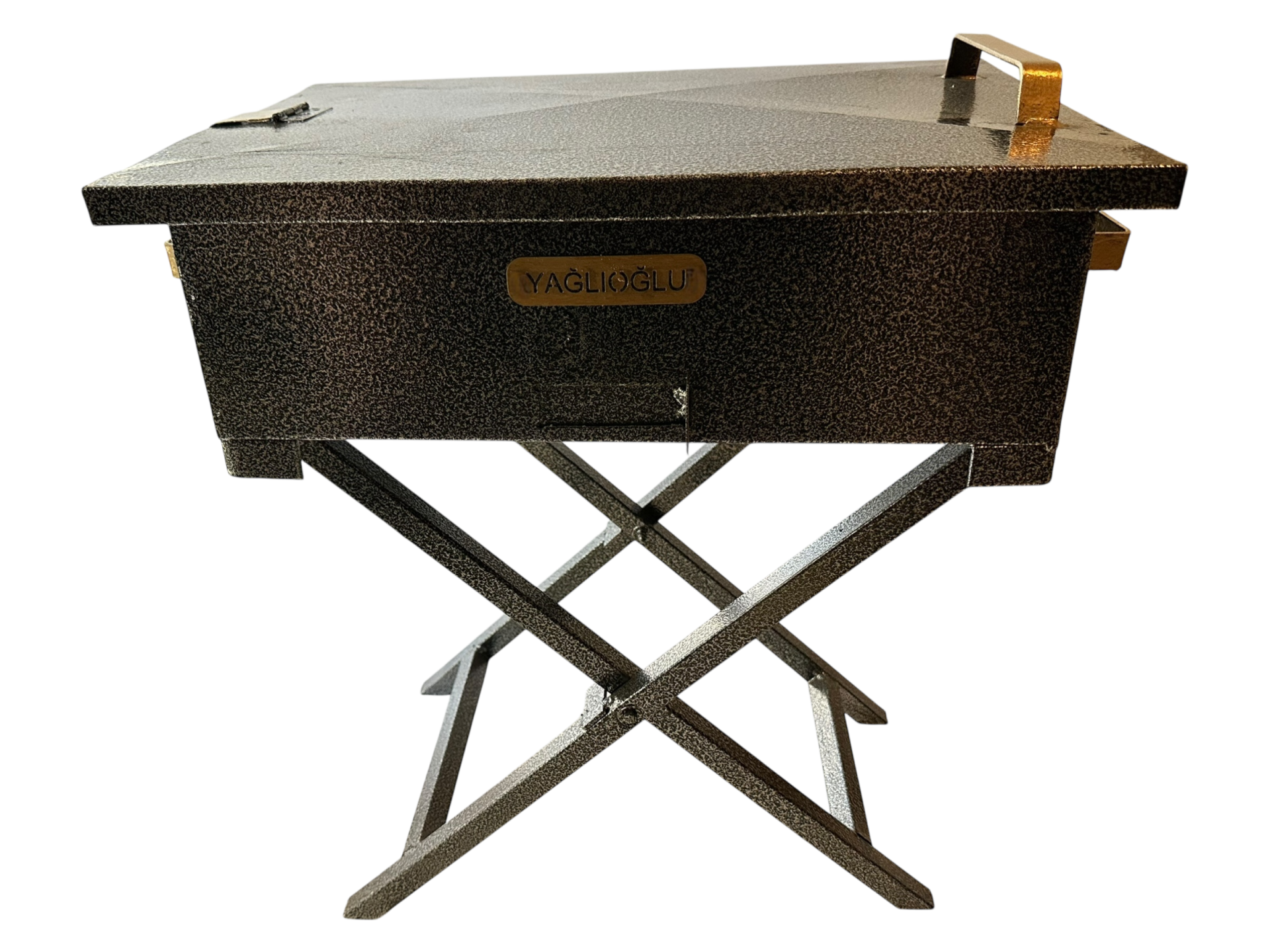 45'cm Fırın Boyalı Demir Mangal Katlanır Ayaklı (Özel Üretim)