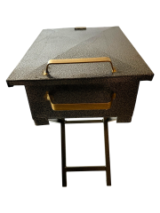 45'cm Fırın Boyalı Demir Mangal Katlanır Ayaklı (Özel Üretim)