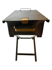 45'cm Fırın Boyalı Demir Mangal Katlanır Ayaklı (Özel Üretim)