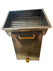 45'cm Fırın Boyalı Demir Mangal Katlanır Ayaklı (Özel Üretim)