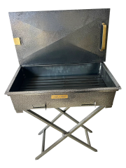 65'cm Fırın Boyalı Demir Mangal Katlanır Ayaklı (Özel Üretim)