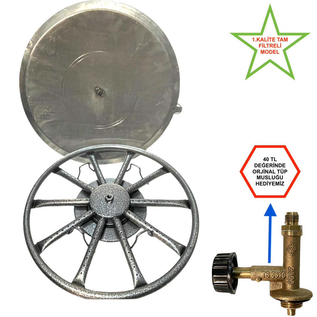 Katmer ve Saç Kavurma Ocağı (45 cm) (Filtreli)