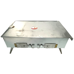 Galvanizli Mangal Katlanır Ayaklı 3.No Kapaklı Mangal (Model-1)