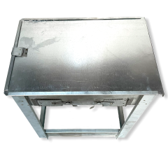 Galvanizli Mangal Sabit Ayaklı 3.No Kapaklı Mangal
