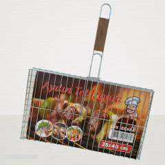 Yağlıoğlu Ticaret'den Ahşap Saplı 25X40 cm Büyük Boy Kalın Izgara-3