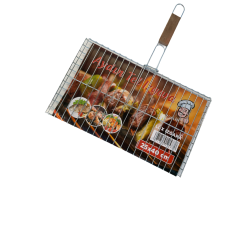 Yağlıoğlu Ticaret'den Ahşap Saplı 25X40 cm Büyük Boy Kalın Izgara-3