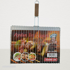 Yağlıoğlu Ticaret'den Ahşap Saplı 30X40 cm Büyük Boy Kalın Izgara-1