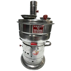 Odunlu Tek Musluklu Yakut Semaver Orjinal Çelik Semaver Büyük Boy