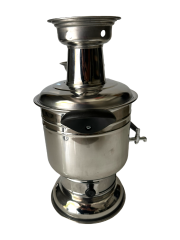 Közlü Tek Musluklu Semaver 3,5 LT Krom Semaver (Özel Seri)
