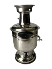 Közlü Tek Musluklu Semaver 3,5 LT Krom Semaver (Özel Seri)