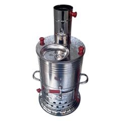 Odunlu Tek Musluklu Çelik Semaver (5 LT)