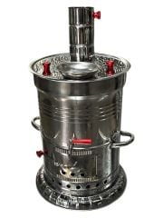 Odunlu Tek Musluklu Çelik Semaver (5 LT)