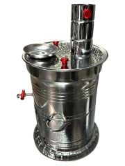 Odunlu Tek Musluklu Çelik Semaver (5 LT)