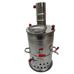 Odunlu Çift Musluklu Semaver (Model-1)