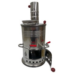 Odunlu Çift Musluklu Semaver (Model-1)