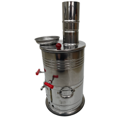Odunlu Çift Musluklu Semaver (Model-1)