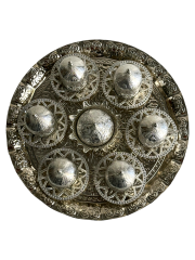 Osmanlı Motifli 6 Kişilik Kahve Fincan Takımı Tepsili Sunum Seti