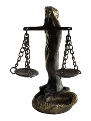Themis Adalet Heykeli Terazi Biblo (Küçük Boy)