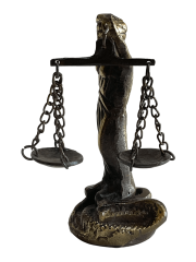 Themis Adalet Heykeli Terazi Biblo (Küçük Boy)
